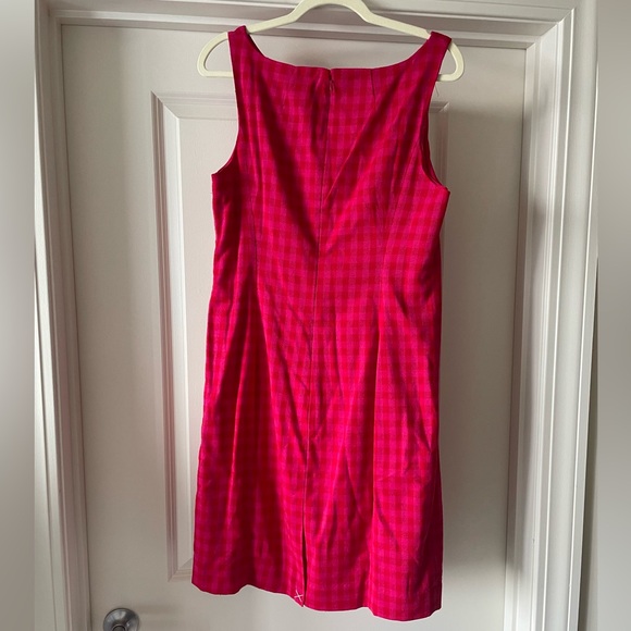 NWT J. Crew Gingham Sleeveless Size 12 Dress With Lining - Picture 2 of 3